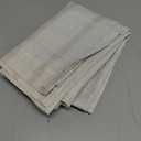 DriftAway Farmhouse Linen Lined Valance 2 Layer Thermal Insulated Room Darkening Blackout Window Valances Rod Pocket Vertical Striped Kitchen Valance for Bathroom Single 52 x 18 Inch Camel Beige