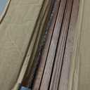 Furnnylane 4 Panel Short Room Divider Screen,Brown Freestanding Partition,Small Bamboo Panel Divider for Room Seperation,3.95 FT Tall