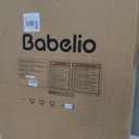BABELIO 36 Inch Extra Tall Baby Gate with Cat Door,29.5-40" Metal Pet Door for Stairs,Doorways,House,Auto Close,Easy Walk Thru,Black