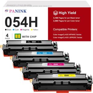 054H Toner Cartridge Set Replacement for Canon CRG-054 054H 054 Toner Cartridge Set Compatible with Canon MF642Cdw Toner Cartridges, Color imageCLASS MF641CW MF644Cdw LBP622Cdw Printer (Cyan, Magenta, Yellow, 3 Pack)