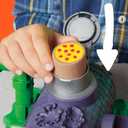Play-Doh Teenage Mutant Ninja Turtles Slice & Blast Pizza Playset, Bendy 4 Inch Mikey Action Figure, Kids Arts & Crafts, TMNT Toys for Boys & Girls 4+