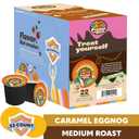 Crazy Cups Decaf Flavored Coffee Pods, Decaf Eggnog Coffee, Holiday Blend Coffee, Single Serve Coffee for Keurig K Cups Machines, Hot or Iced Coffee, Medium Roast Coffee, 22 Count (EXP 11/06/27)
