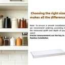 Wire Shelf Covers, 5pcs PVC Wire Rack Cover for Pantry & Closet Shelving, 30*16*2.3