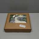 Ling's moment Fake Flowers Box, Faux Artificial Greenery Stems Foam Roses Gardenia Silk Eucalyptus Fabic Flower for Centerpieces Bouquet Wedding Vase Decorations, Dusty Blue & White, Grand Combo