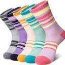 DoSmart Merino Wool Hiking Socks for Women Men Thermal Winter Warm Moisture Wicking Boot Work Cushion Gift Socks 5 Pairs (Medium)