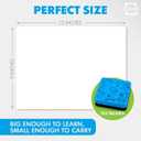 Scribbledo Small Dry Erase Boards for Students, 6 Pack 9 x 12 Double Sided White Boards with 6 Erasers, Student White Boards for Classroom, Personal Whiteboards for Kids, Mini Lap Boards