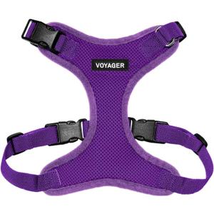 Voyager Step-in Lock Pet Harness - All Weather Mesh, Adjustable Step in Harness for Cats and Dogs by Best Pet Supplies - Purple, S