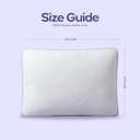 Mellow Flex Adjustable Memory Foam Pillow Customizable Loft & Firmness, Shredded Foam Bed Pillow with Extra Fill, Cooling Breathable Cover, Neck Support for Side & Back Sleepers (White, Standard)