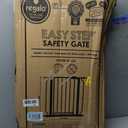 Regalo Safety 29-38.5" Baby Gate for Doorways & Bottom of Stairs, Pressure Mounted Baby Gate with Door for Babies, Toddlers & Pets, Tested & Safe for 30 Years, American Designed, American Owned, Black