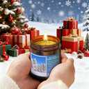 Christmas Candles 4 Pack Set,Christmas Candle Scented Gift Set,Christma Scented Candles Gift for Women, Aromatherapy Soy Candle for Home Scented, Winter Holiday Xmas Candles