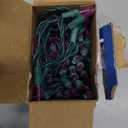 Joiedomi Purple LED Halloween Lights,100 Count Mini Christmas String Fairy Light with 26FT Green Wire,Lighting Decor for Indoor Outdoor Patio Dorm Classroom Bedroom Holiday Festival