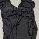 Blooming Jelly Maternity Swimsuit One Piece Tummy Control Bathing Suit 2025 Modest Swim Suit Cute Pregnancy Swimming Suits (Maternity Black,Medium)