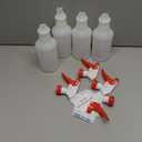 LiBa Spray Bottles (4 Pack,16 Oz), Refillable Empty Spray Bottles for Cleaning Solutions, Hair Spray, Watering Plants, Superior Flex Nozzles, Mist Sprayer, Bleach/Vinegar/Rubbing Alcohol Safe (white)