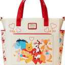 Loungefly Disney Winnie The Pooh Love Convertible Backpack and Tote Bag