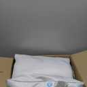 Goose Feather Pillows Bed Pillow - Hotel Down Pillows Queen Size Set of 2, Fluffy Support Surround Fill Polyester for Back, Stomach, Side Sleepers