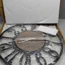 LEIKE Large Wall Clocks with Night Light Battery Operated,Silent Non Ticking,Rustic Modern Big Wood Clock for Living Room, Bedroom,Kitchen,Farmhouse,Office,Home Decor-24 Inch(Black-Arabic Number)