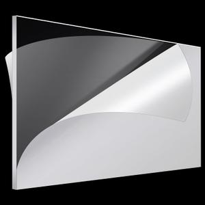 Roowest Thick Clear Acrylic Sheets Plastic Panels Sheets Cut to Size Cast Acrylic Board Panel with Protective Film for Craft DIY Projects Display Sign Frame(24 x 48 Inch, 1/8 Inch,Transparent,1 Pcs)