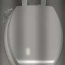 Church Lift-Off Wood White Elongated Toilet Seat