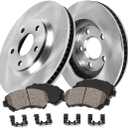 Callahan Brake Parts Rear Brake Kit For Buick LaCrosse 2019 |Chevrolet Equinox 2018-21 |GMC Terrain 2021 - Disc Rotors with Ceramic Brake Pads + Hardware, EBYK038642