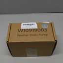 Upgraded W10919003 W10775446 Washer Drain Pump Assembly for Whirlpool Maytag Kenmore Amana Washing, Replaces WTW4816FW3 NTW4519JW2 NTW4516FW3 AP6038235 EAP11770076 PD00042517 Washer Drain Pump