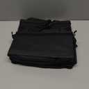 COOLBEBE Car Seat Organizer, Backseat Car Organizer with Cup Holders for Kids and Adults Travel, Cooler Compartment Passenger Seat Organizer Storage Box for Front or Middle Seat, Black