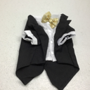 Dog Tuxedo, Formal Pet Clothes Shirt Costume Wedding Attire Party Bow Tie Suit, Pet Outfit for Small Medium Large Dogs Cats, Halloween Pet Costumes Birthday Puppy Clothing Christmas Apparel (M) (Black)