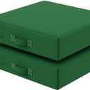 Outdoor cushions for chairs 19"x19"x4"Waterproof fade-resistant Patio Furniture Seat Cushions With Removable Cover&patio seat cushions with Handle and Fixed belt Outdoor chair cushion Set of 2