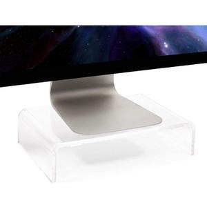 Juvale Acrylic Computer Monitor Stand, Clear Display Riser (12.1 x 8 x 3 in)