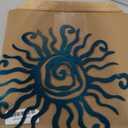 Riverside Designs Wacky Sun Metal Wall Art Indoor/Outdoor Decor - 12" Teal Rust Proof Wall Sculpture - Made in USA - Ideal for Bedroom, Garden, Home, Patio and Farmhouse