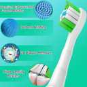 Replacement Heads Compatible with Phillips Sonicare Electric Toothbrush, Toothbrush Replacement Brush Head Fits for Philips Sonicare Protective Expert Daily 4100 1100 5100 6100, 12 Pack, White