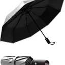REPEL Windproof Travel Umbrella - Compact & Withstands Winds up to 85MPH , Strongest Premium Auto Folding Umbrella for Rain and Sun - Durable, Light & Portable for Women & Men , Fits Backpack & Cars
