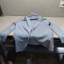 Blue Jacket With Hood, 90% Polyester Fiber 10% Elastane, M/L