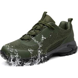 Hiking Shoes Women Waterproof Lightweight for Trail Trekking Camping Outdoor (6, Green)