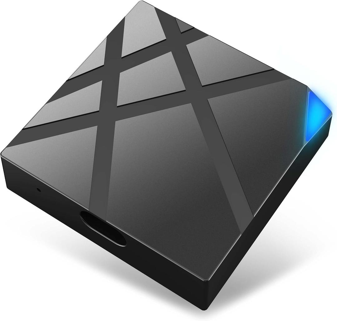 CarPlay Wireless Adapter for Apple iPhone - 6X Fast Auto-Connect, Convert Wired to Wireless CarPlay Adapter- No Latency for iOS 10+ with USB A/C Cables