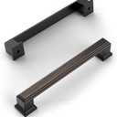 Amerdeco 10 Pack Oil Rubbed Bronze 5 Inch(128mm) Hole Centers Kitchen Cabinet Pulls Cabinet Hardware Kitchen Handles for Cabinets Cupboard Handles Drawer Pulls