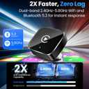 Wireless CarPlay Adapter2026 Upgraded Suitable for Apple iPhone & Android, with Compact Size, Plug-and-Play Convenience, and Fast, Stable Connection for CarPlay & Android Applications