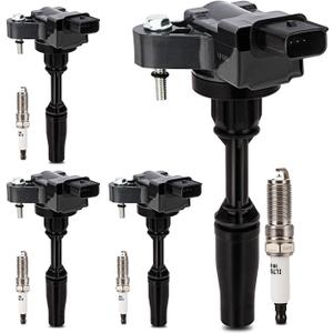 UF680 Ignition Coil & LTR6GP8 Double Iridium Spark Plug For Buick Envision Regal Regal Sportback Regal TourX/Cadillac ATS CT6 CTS/Chevy Camaro Equinox Malibu Traverse/GMC Terrain 2.0L I4 GN10682 C1827