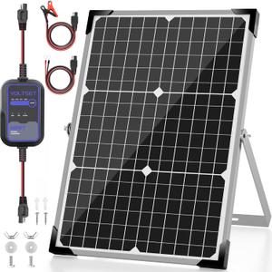 30W 12V Solar Panel Battery Charger Trickle Maintainer Kit