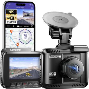 AZDOME GS63H 4K Dash Cam Built-in WiFi 6 GPS Car Dashboard Camera Recorder with STARVIS Night Vision, UHD 2160P, 150 Wide Angle, WDR, G-Sensor, Loop Recording, 24H Parking Mode AZDOME GS63H 4K Dash Cam Built-in WiFi 6 GPS Car Dashboard Camera Recorder with STARVIS Night Vision, UHD 2160P, 150 Wide Angle, WDR, G-Sensor, Loop Recording, 24H Parking Mode