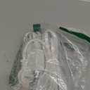 Twin Extension Cord, 24 Ft Flat Wall Plug, 12 Feet on Each Side, 2 Prong Power Strip with 6 Outlets, Double Extension Cord Splitter for Behind Bed, Couch, Nightstand, Dresser, Furniture (White)