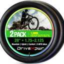 2 Pack 14"/16"/18"/ 20"/ 22"/24"/ 26"/27.5"/28"/29" x1.75/2.125 Heavy Duty Bicycle Tube, with 32mm AV Schrader Valve, Inner Tube for Kids/Road/MTB Bike(2 of One Size)