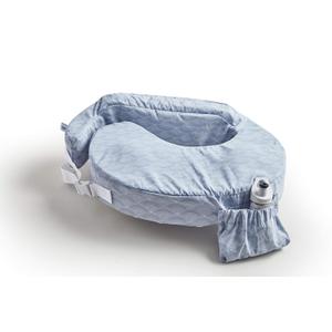 My Brest Friend Original Nursing Pillow Enhanced Ergonomics Essential Breastfeeding Pillow Support For Mom & Baby W/ Convenient Side Pocket, Double Straps & Slipcover, Horizon