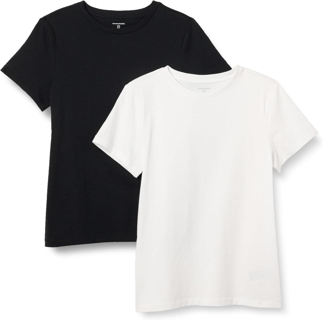 Amazon Essentials Women's Regular Fit 100% Cotton Crewneck Short Sleeve T-Shirt (XX-Large)