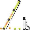 17 Balls Collapsible Pickleball Ball Retriever, Tennis Ball Retriever, Pickleball Pickup Tube with Shoulder Strap, Lightweight & Durable Ball Retriever for Easy Pickup, Collection, Carry, Storage