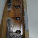 Coat Rack with Wall Mount, 23 Inch Long Entryway Wall Shelf with Hooks, Wood Hanger with Storage Shelf for Bathroom, Hallway, Rustic Brown