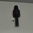 BONAOK Karaoke Microphone for Kids & Adults - Bluetooth Microphones Singing Mic with Disco Lights, Echo Effect, Built-in Speaker Portable Karaoke Player for Party Travel Gifts Q78(Black)