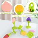 Teething Toys for Babies, 5 Pack Silicone Baby Teethers, Frozen Baby Teething Toys, Fruit Shape, BPA-Free, Natural Organic Soft & Textured
