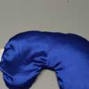 Atsuwell Sinus Mask, Warm Cold Compress Eye Mask for Dry Eyes, Weighted Eye Pillow Microwavable Face Heating Pad for Soothing Sinus Pressure and Relaxation, Blue