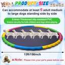 12 ft Giant Inflatable Splash Pad Extra Large 144" 2025 Update Non Slip Pad for Adults Large Dogs Pets Giant Thicken Sprinkler Pool Summer Outdoor Fun Backyard Fountain Play Mat (Cute Style)