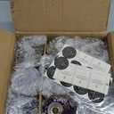 8.8OZ, 9 Pack Embossed Candle Jars for Making Candles, Empty Glass Containers with Tin Lids and Sticker Label, Warning Label for Candle Making Candle DIY Craft (Mix)